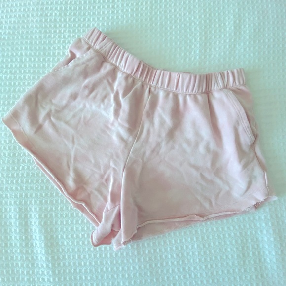 Aerie sunset Terry fleece high waisted shorts - Picture 2 of 5